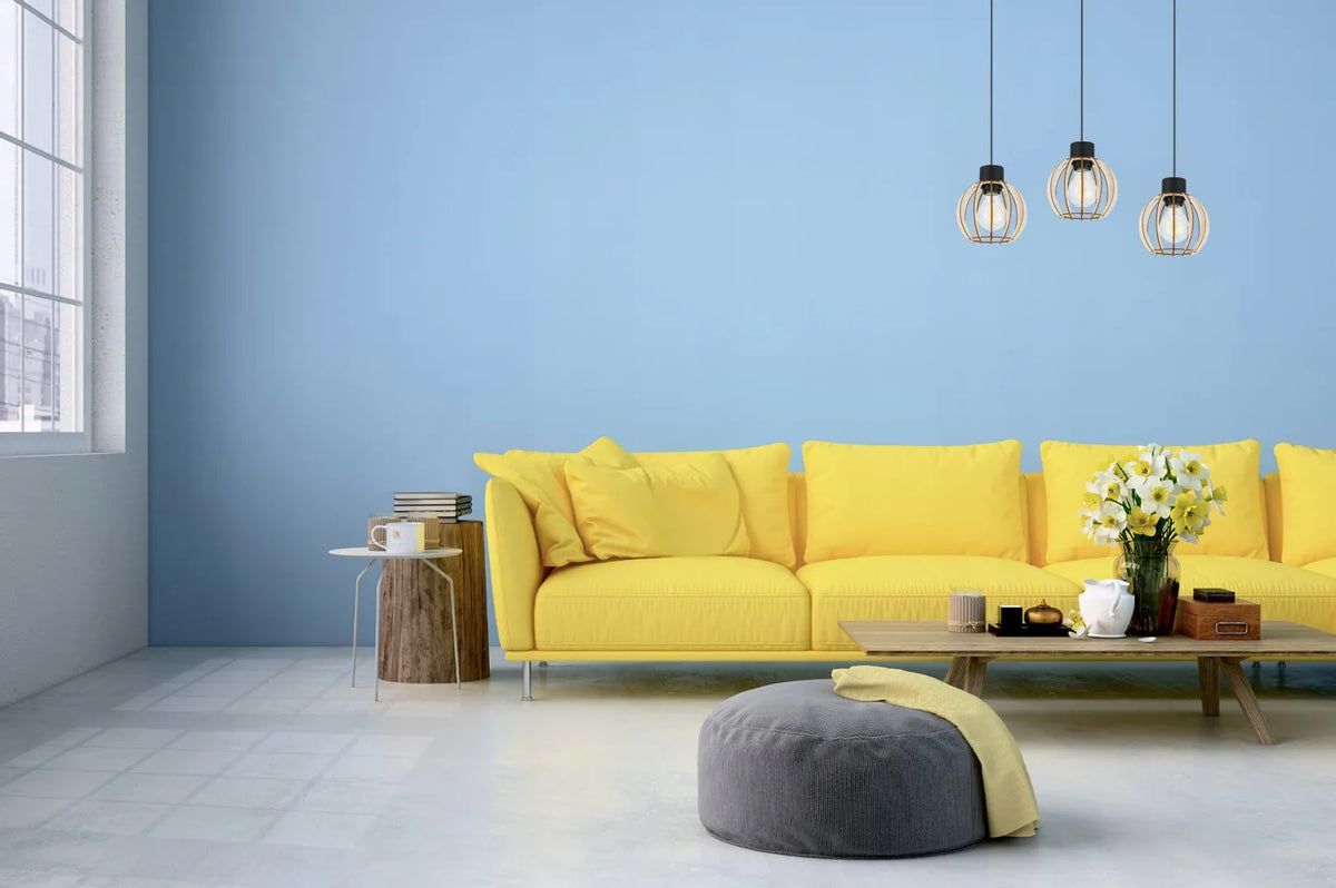 Trijų šviesos šaltinių pakabinamas medinis lubinis šviestuvas Light Home TIMBER 2358/3, modernus boho stilius