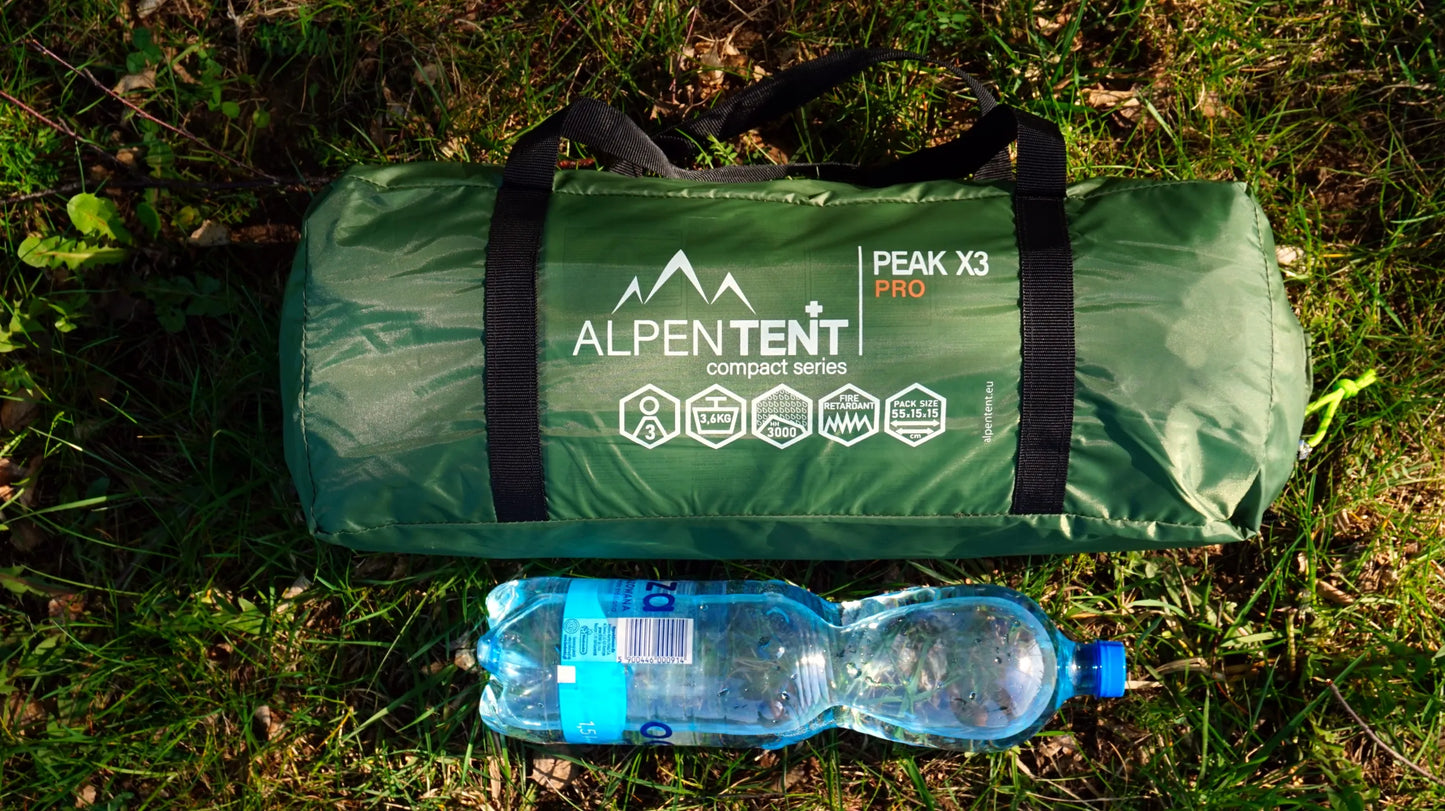 Trivietė palapinė AlpenTent Peak X3 PRO 3,6 kg