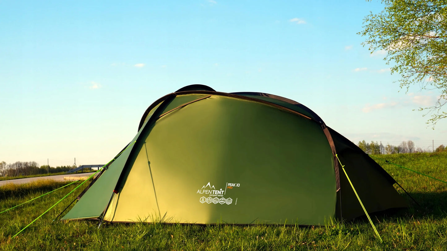 Trivietė palapinė AlpenTent Peak X3 PRO 3,6 kg