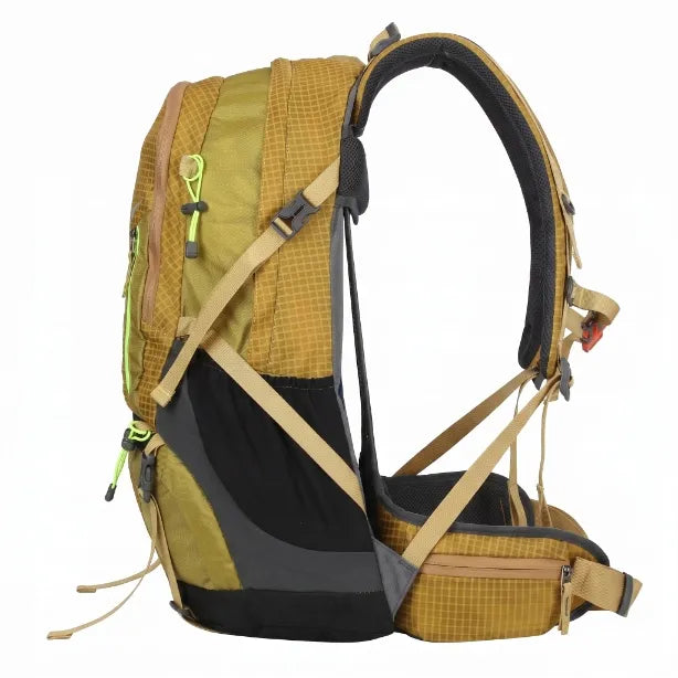 Turistinė kuprinė AOKING Adventure 43l su padalijamu skyriumi, geltona