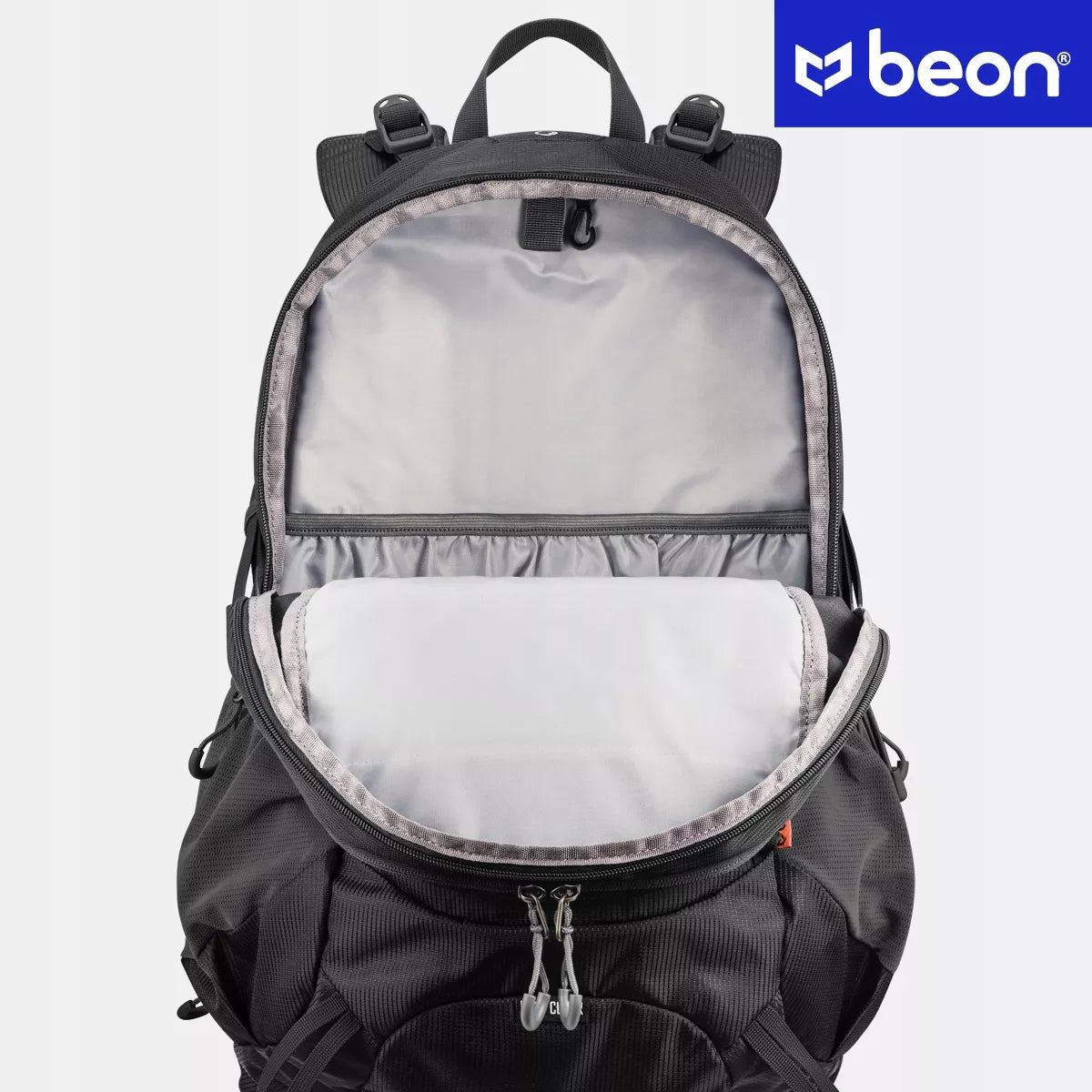 Turistinė kuprinė Beon XB540 30L, žygio, kalnų, unisex, tvirta, juoda