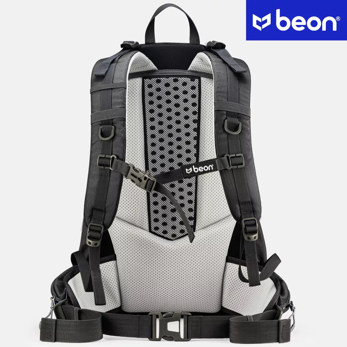 Turistinė kuprinė Beon XB540 30L, žygio, kalnų, unisex, tvirta, juoda