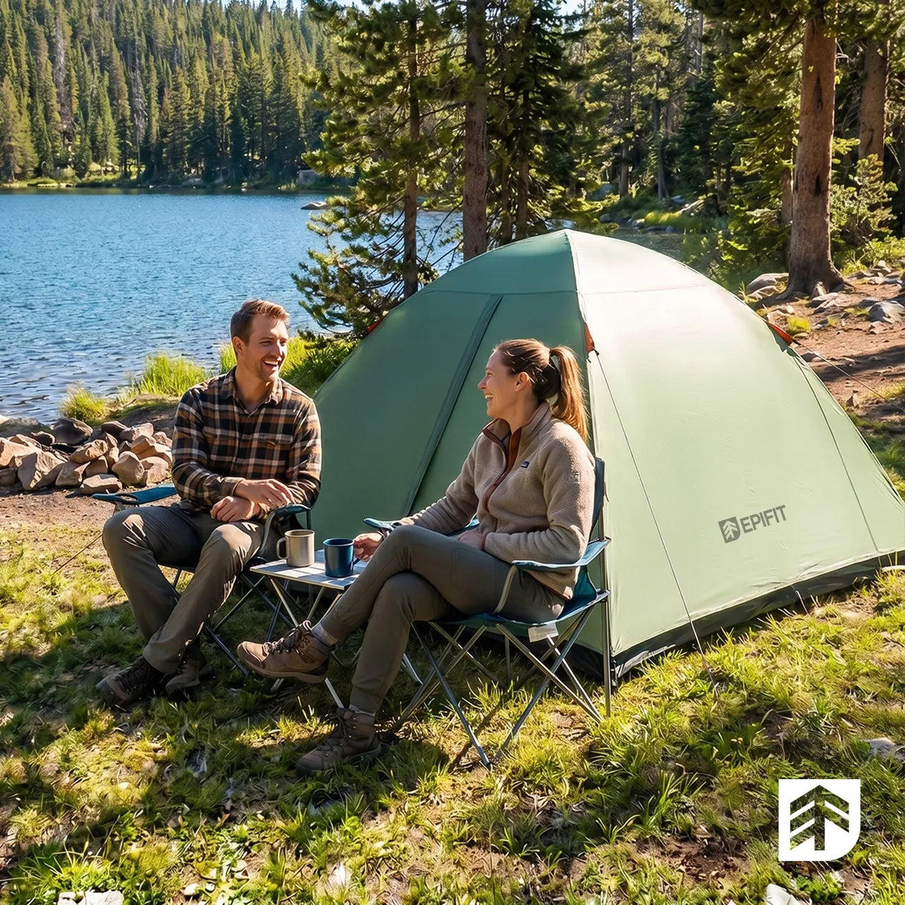 Turistinė palapinė 1-2 asmenims Epifit HORIZON 2.0, vandeniui atspari, 205x150x120 cm