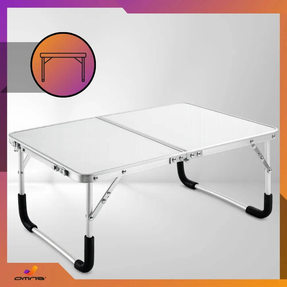Turistinis kempingo sulankstomas stalelis Omna Campfold T60, 60x40 cm, baltas