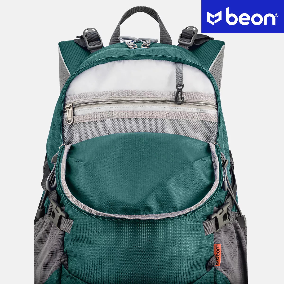 Turistinis trekingo kuprinė 30L vyrams ir moterims, Beon XB540, žalia