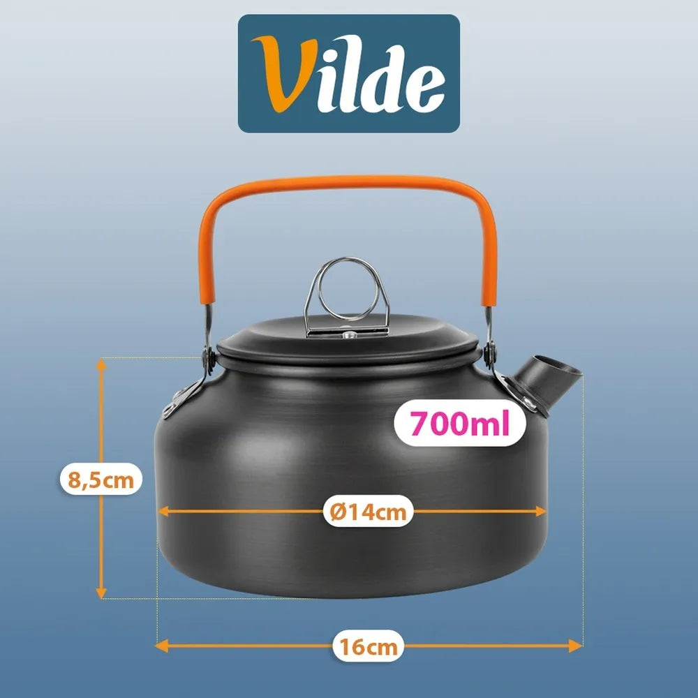 Turistinis virdulys stovyklavimui, iškyloms ir žygiams, 700 ml