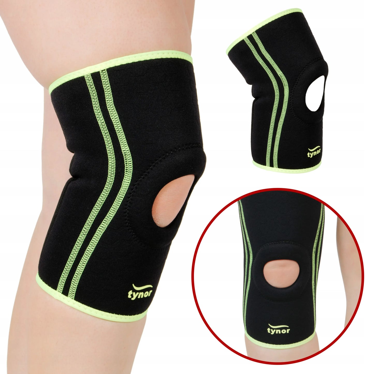 Tynor elastinis kelio įtvaras, neopreninis kelio stabilizatorius, atrama