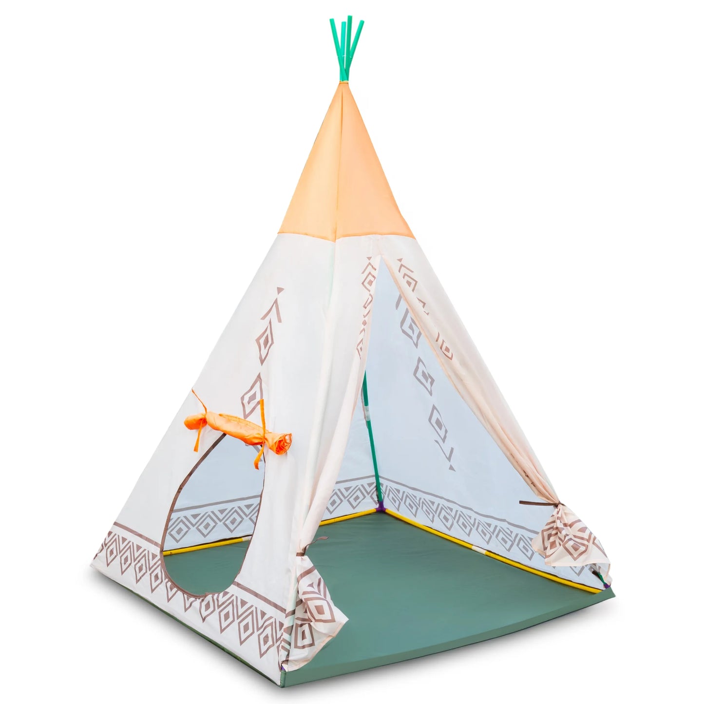 Vaikiška palapinė COIL Tipi namelis su tuneliu 7-viename – stovyklavimui namuose ar lauke