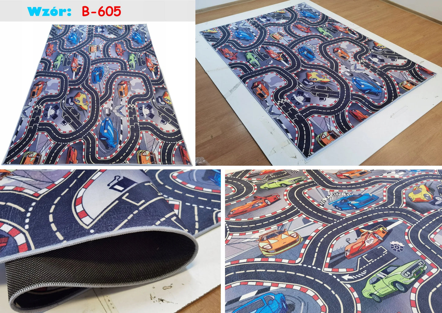 Vaikiškas kilimas PRINTED 120x170cm – įvairūs teminiai dizainai