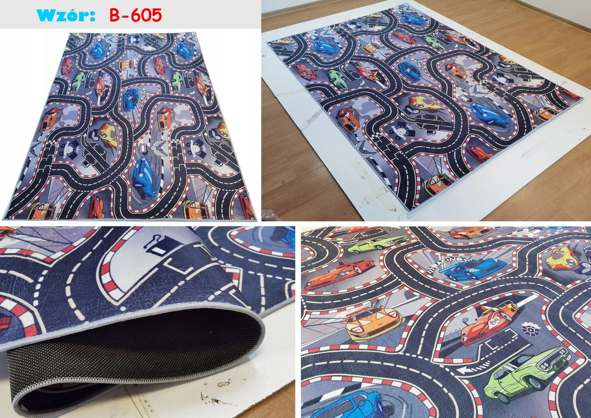 Vaikiškas kilimas PRINTED 120x170cm – įvairūs teminiai dizainai