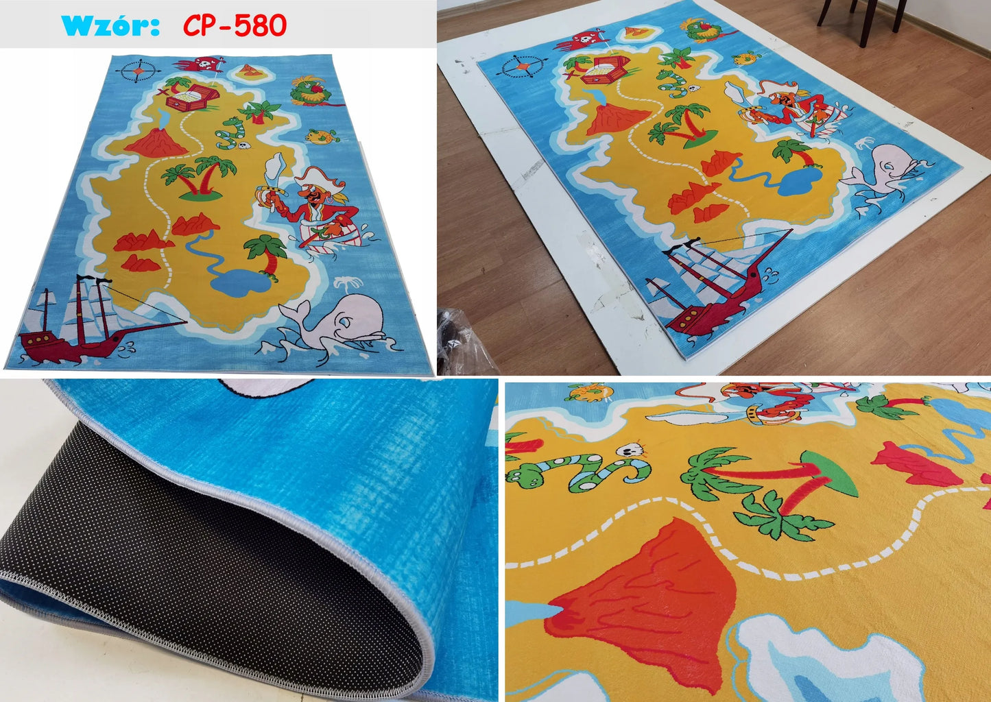 Vaikiškas kilimas PRINTED 120x170cm – įvairūs teminiai dizainai