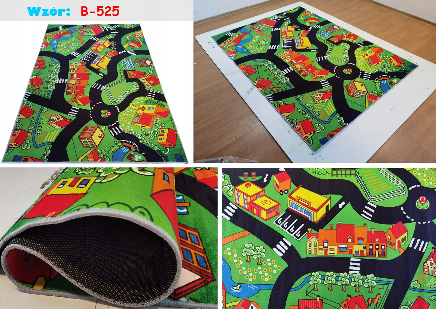 Vaikiškas kilimas PRINTED 120x170cm – įvairūs teminiai dizainai