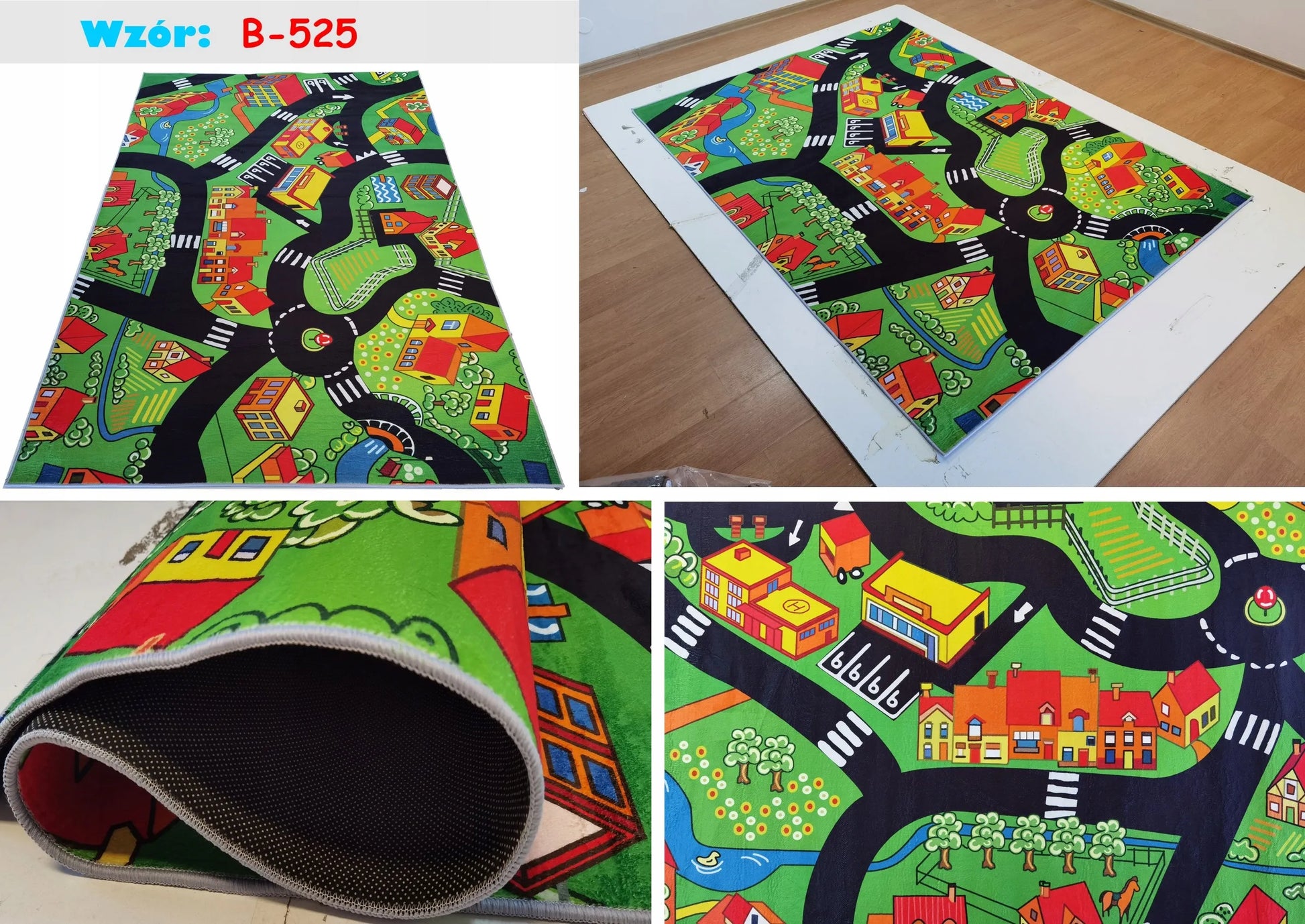 Vaikiškas kilimas PRINTED 120x170cm – įvairūs teminiai dizainai