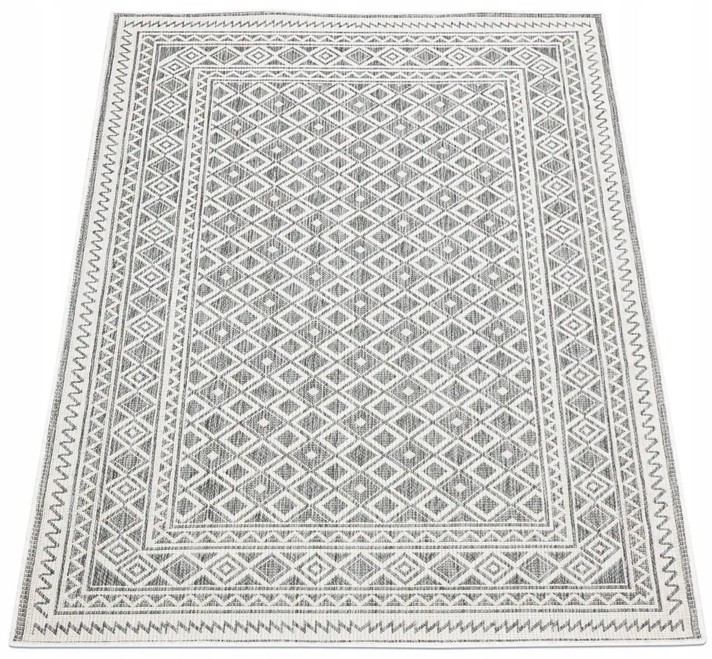 Virtuvinis kilimas lauko terasai ir balkonui, virvelinis kilimėlis 120x170 cm