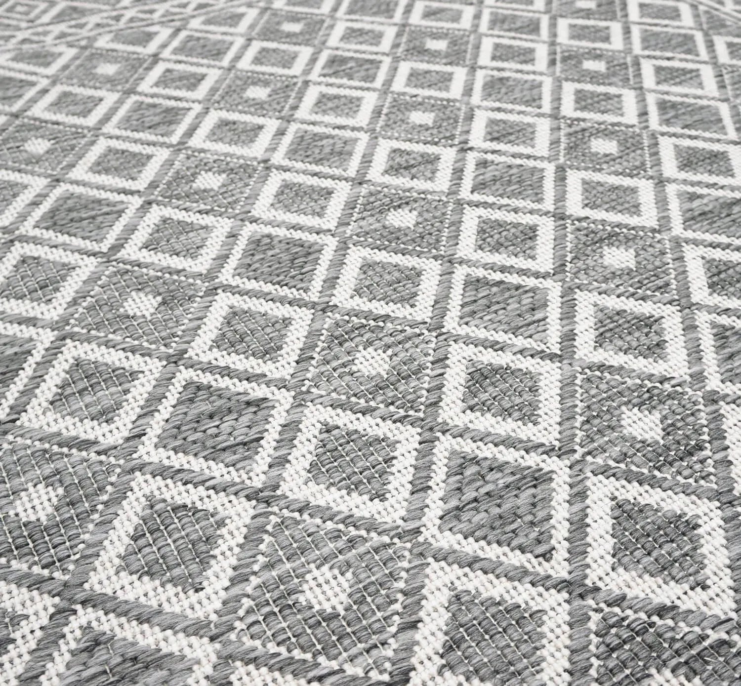Virtuvinis kilimas lauko terasai ir balkonui, virvelinis kilimėlis 120x170 cm