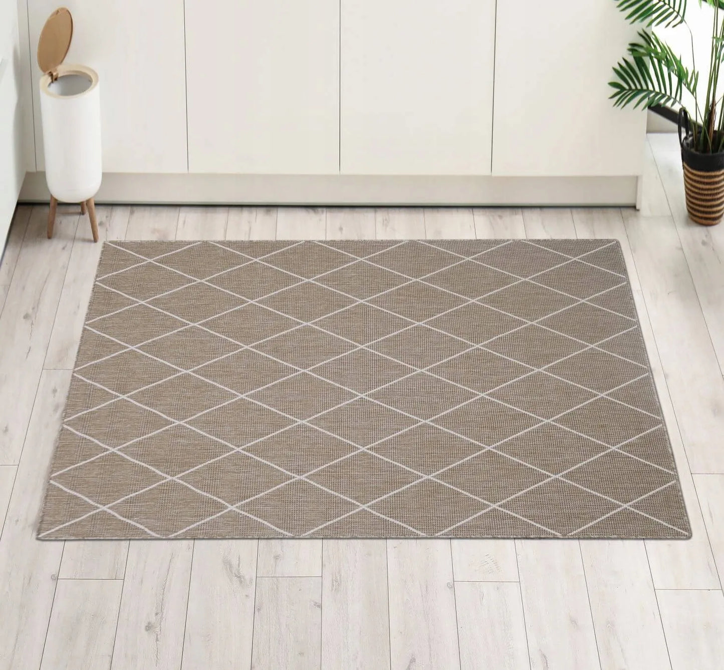 Virtuvinis lauko kilimas terasai ir balkonui, pintas kilimėlis 60x110 cm