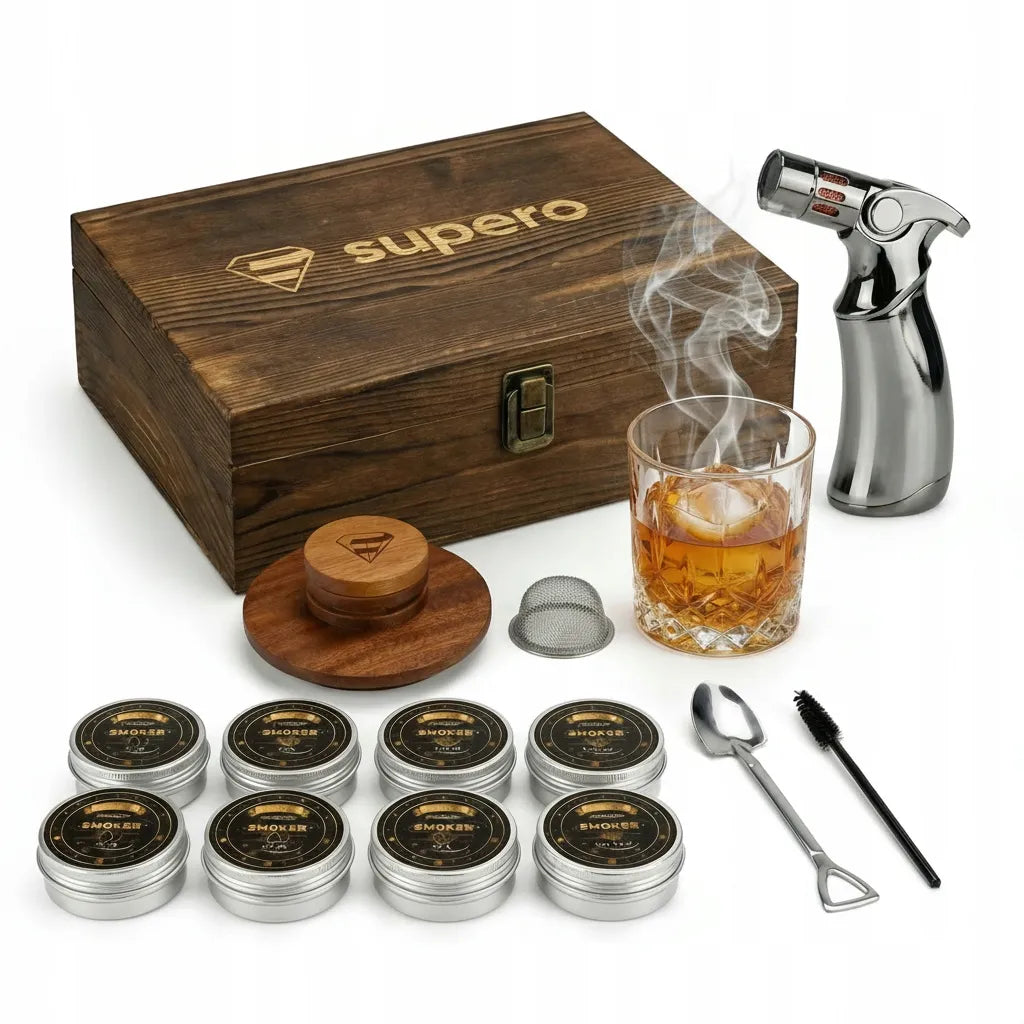 Viskio rūkymo rinkinys smoker dovana vyrui 15w1