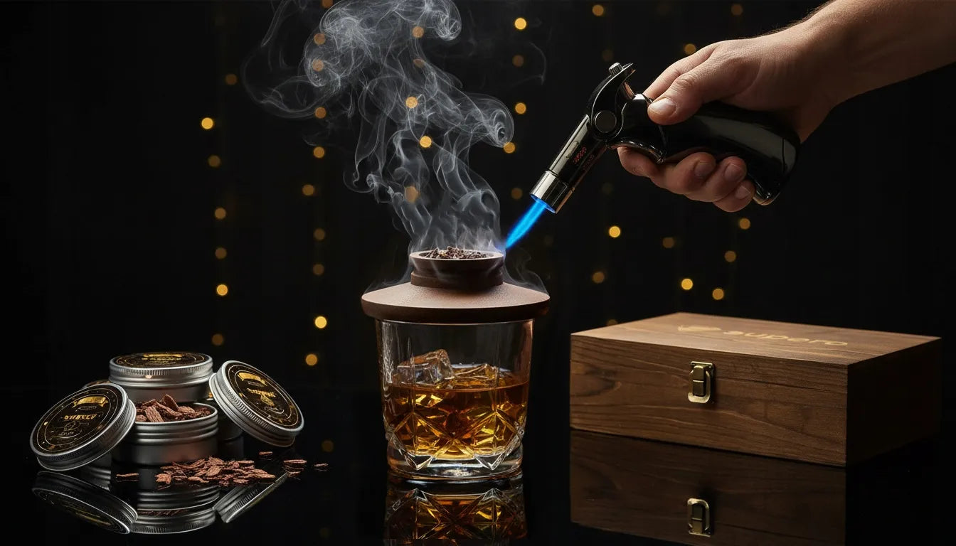 Viskio rūkymo rinkinys smoker dovana vyrui 15w1