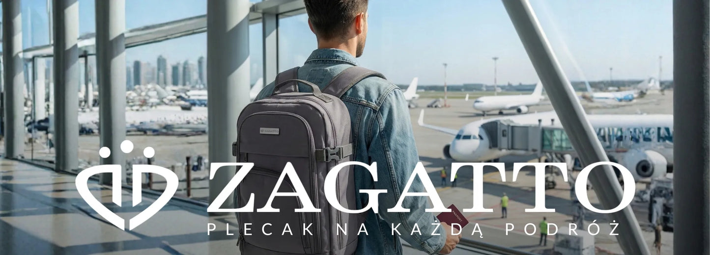 Zagatto kelioninė kuprinė lėktuvui, 40x30x20 cm, tinka Ryanair kabininiam bagažui