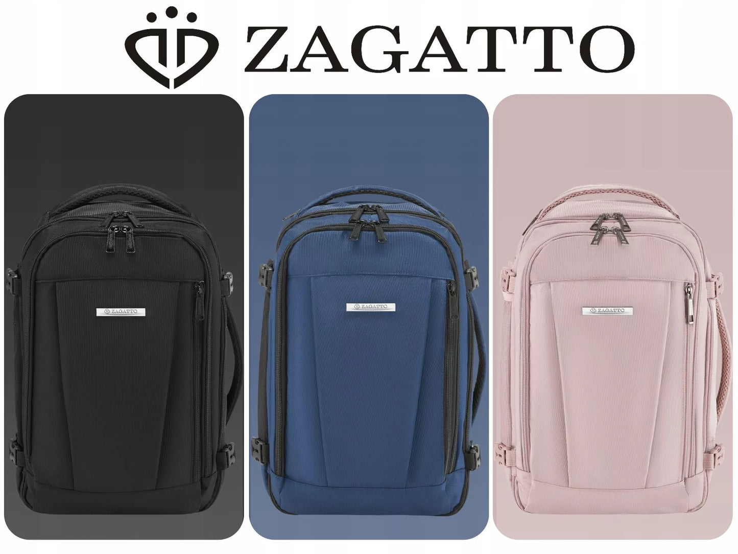 Zagatto kuprinė lėktuvui 40x20x25 kajutės turistinis bagažas
