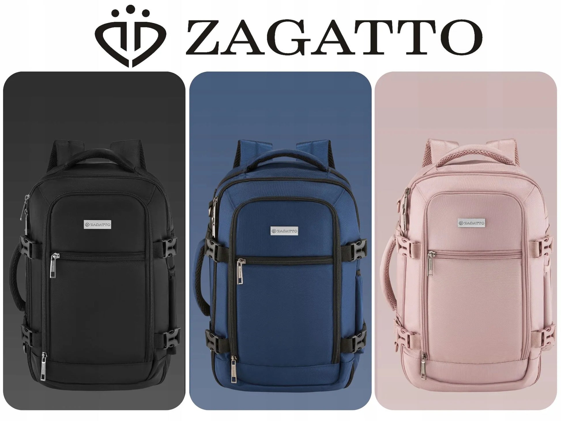 Zagatto kuprinė lėktuvui 40x20x25, rankinis bagažas, kelioninė