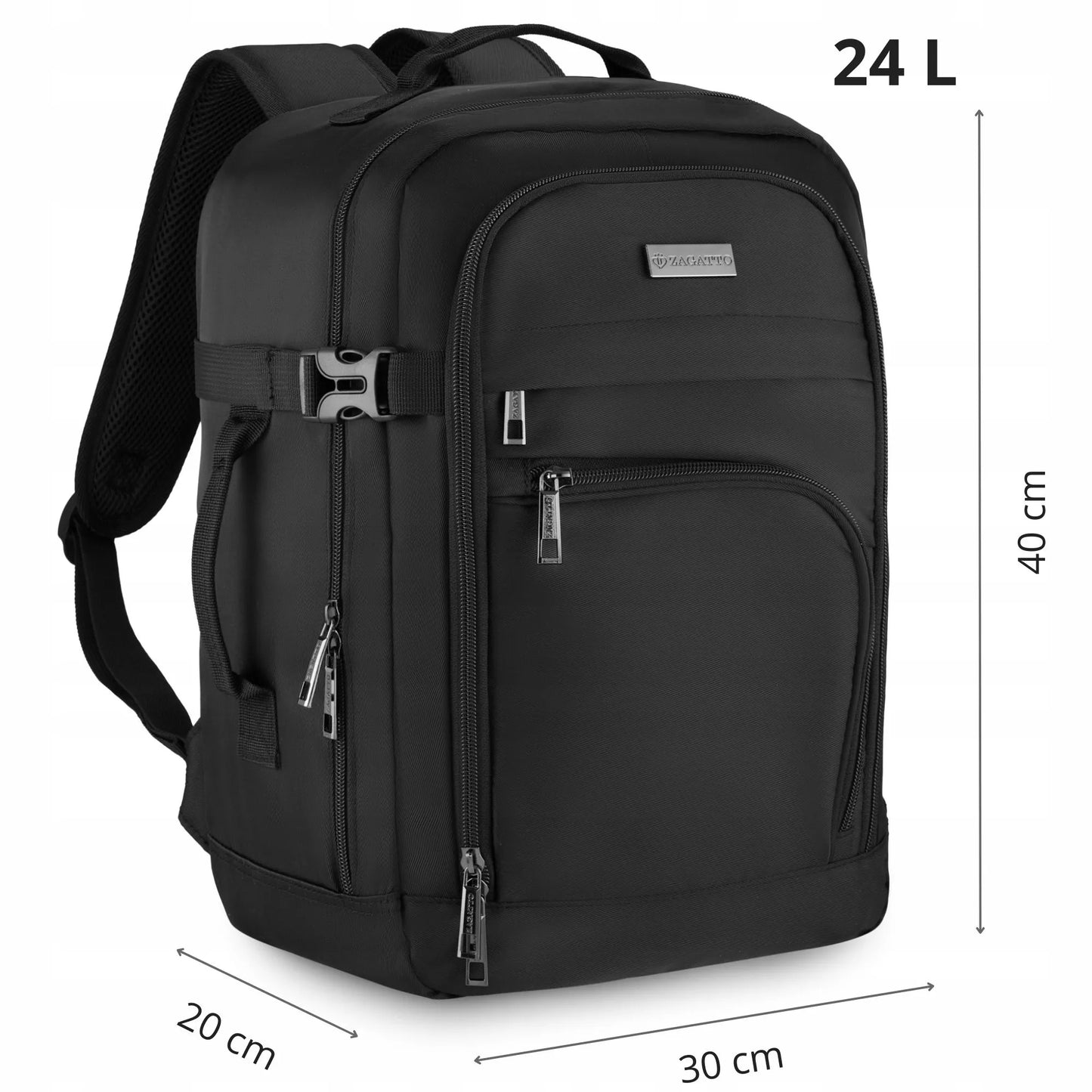 Zagatto kuprinė lėktuvui, Ryanair 40x30x20, rankinis bagažas, turistinė