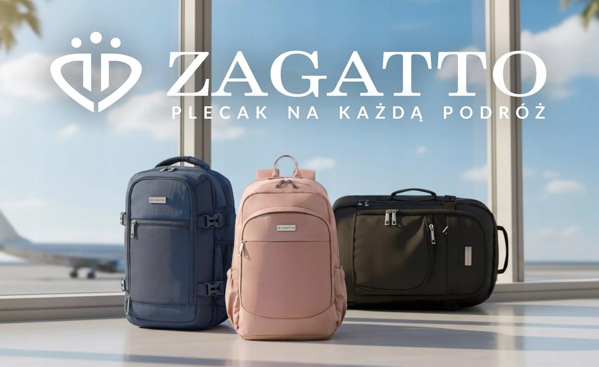 Zagatto kuprinė orlaiviui RYANAIR 40x30x20 cm, rankinis bagažas