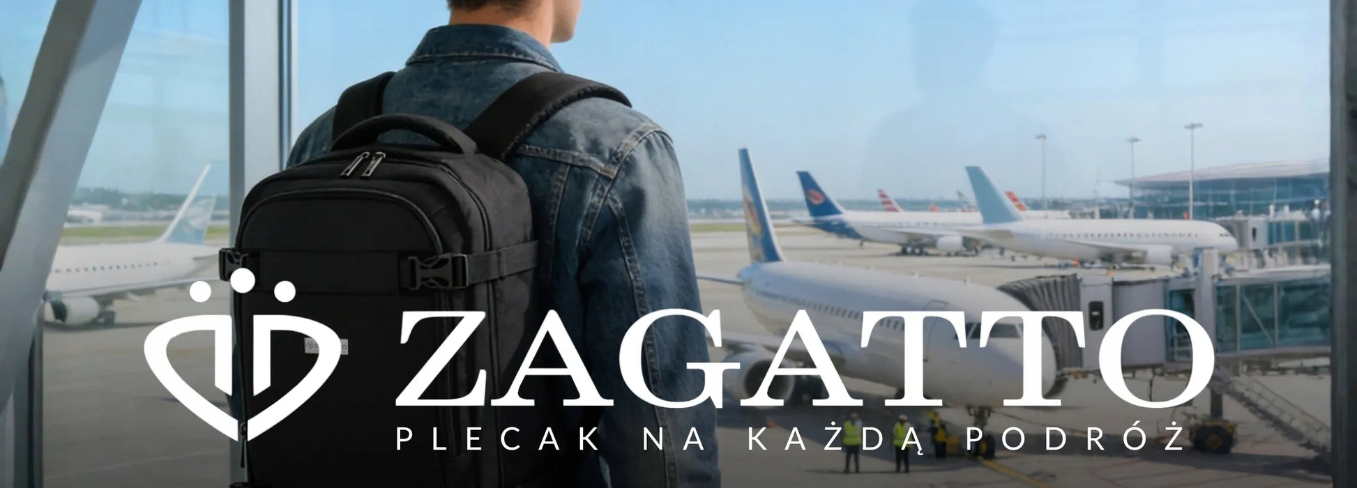 Zagatto® lėktuvo kuprinė 40x30x20 Ryanair rankinis bagažas, juoda
