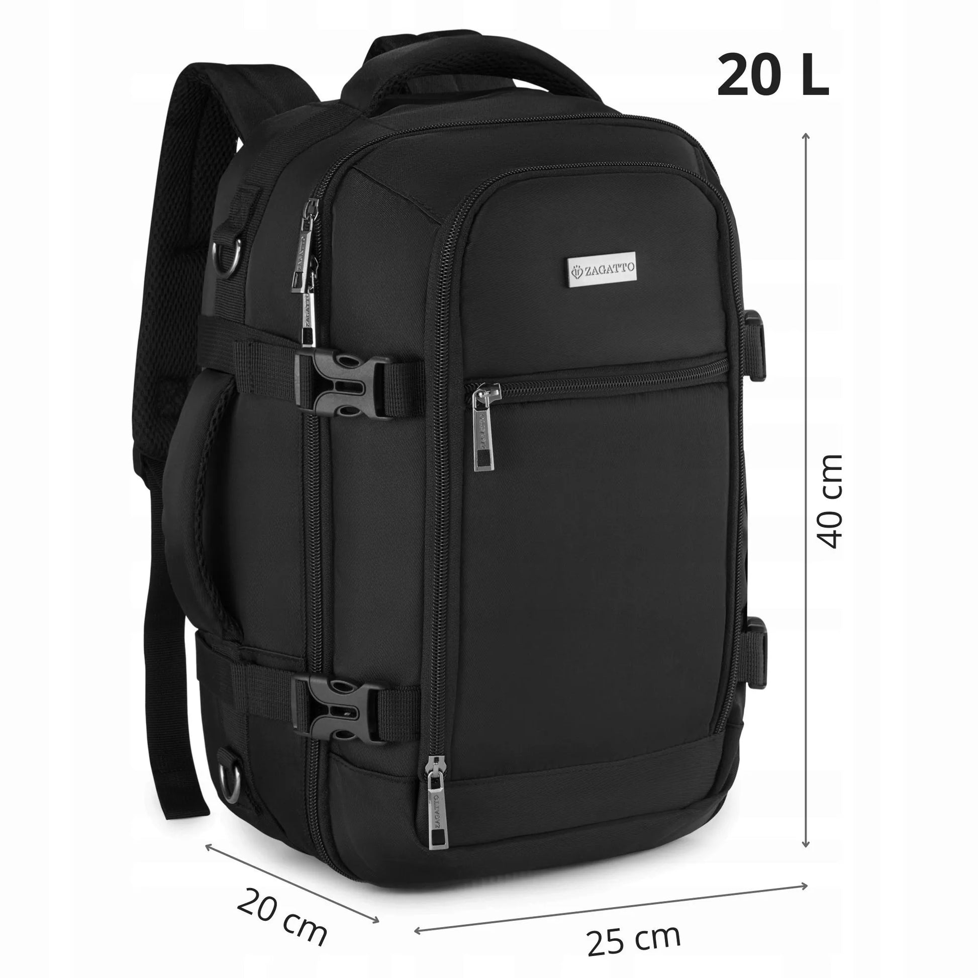 Zagatto oriamojo kuprinė RYANAIR 40x20x25, kajutės bagažas