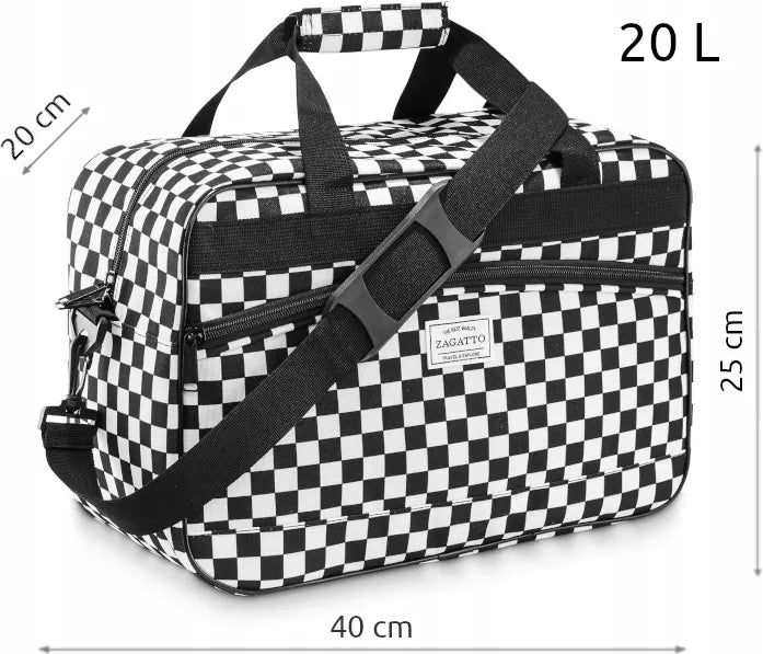 Zagatto orinis kelioninis krepšys 40x20x25 cm, rankinis bagažas RYANAIR WIZZAIR